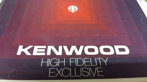 Raro catalogo vintage kenwood - vintage,