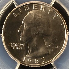 1985-D 25C Washington quarto