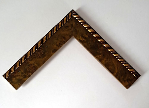 Cornice legno radica noce - in,