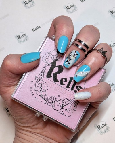 Press nails turchese con - press, on
