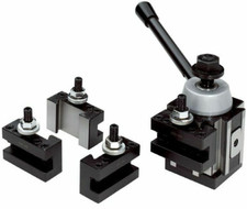 TORRETTA PORTAUTENSILI TORNIO RAPIDA CAMBIO RAPIDO A 64X64 MM + 4 PORTA UTENSILI