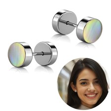 Orecchini Acciaio Inox 8mm