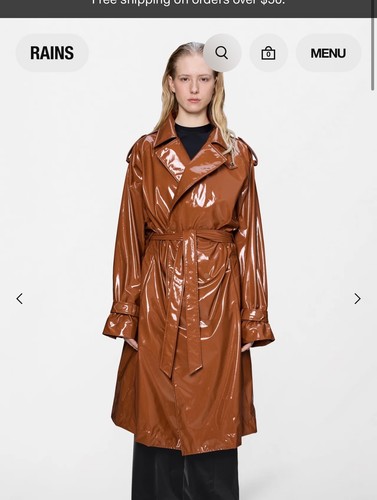 Trench pioggia ocra - m,