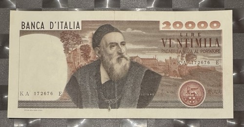 20000 lire tiziano decreto - lire,