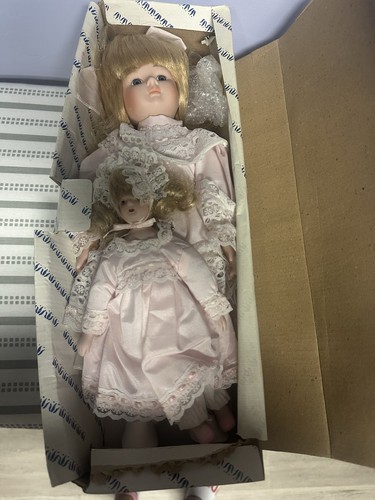 Porcelain doll with - doll,