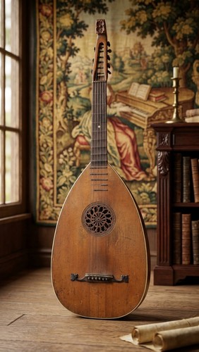 Liuto antico con - , testa