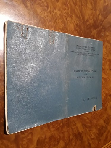 Libretto carta circolazione - libretto,