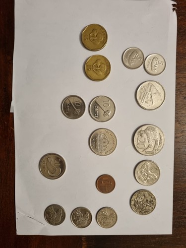 Nuova zelanda monete - 16, lotto