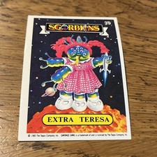? Sgorbions Italy EXTRA TERESA Garbage Pail Kids FIGURINA 1985 Vintage