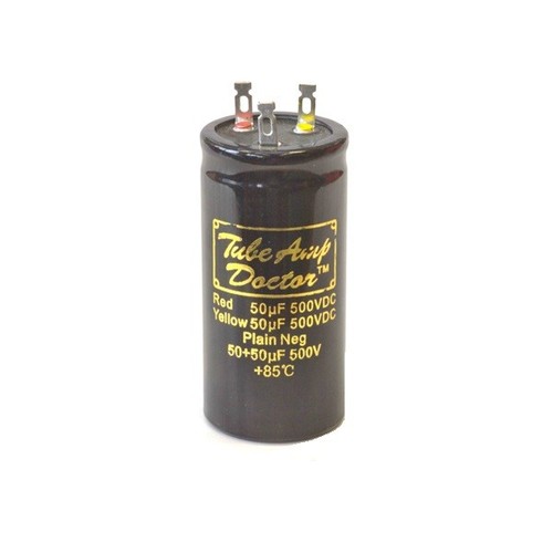 Tad gold cap 50uf - gold, 50+50uf