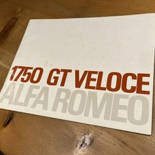 Brochure Alfa Romeo 1750 GT