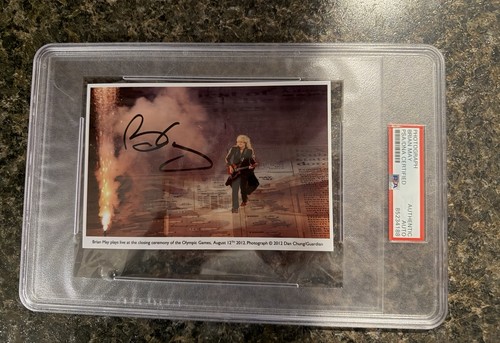 Brian may foto firmata 4x6 - firmata,