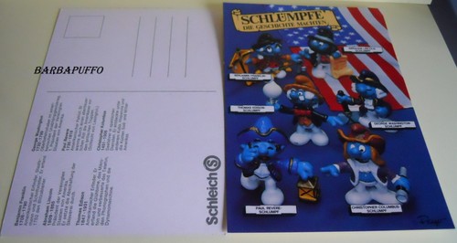 Puffi smurf schleich cartolina - smurf,