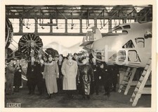 1937 MILANO Officine CAPRONI - Visita Milan STOJADINOVIĆ con Galeazzo CIANO Fot