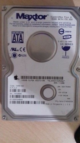 Maxtor hdd diamondmax 160 - maxtor,