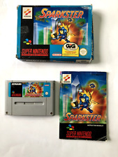 SUPER NINTENDO SPARKSTER 1994 (KONAMI) OTTIMO RARO SCATOLA ORIGINALE ISTRUZIONI