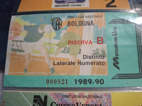 Biglietto ticket calcio napoli - calcio,
