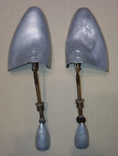 Vintage Coppia Di Allarga Forma Tendi  scarpe Anni'30/40 Alluminio Misura 7x8N