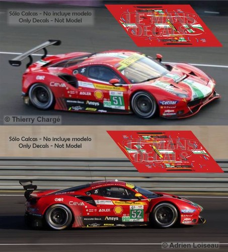 Decals ferrari 488 - 488, le