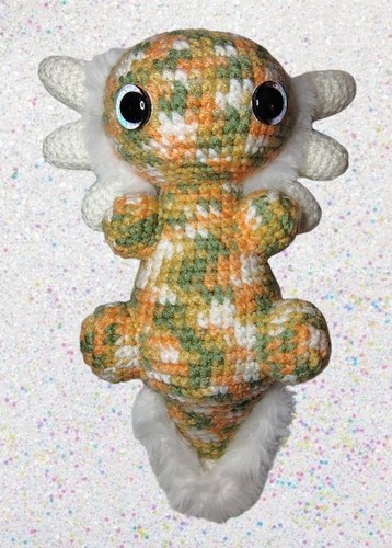 Stuffie axolotl all uncinetto - stuffie,