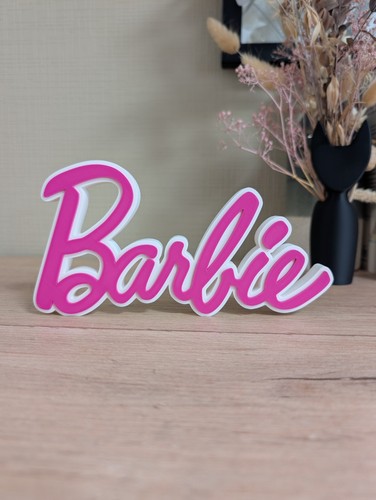 Barbie enseigne logo - barbie, 3d