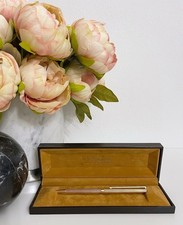 S. T. Dupont Paris vintage penna a sfera placcata oro motivo a punta di diamante