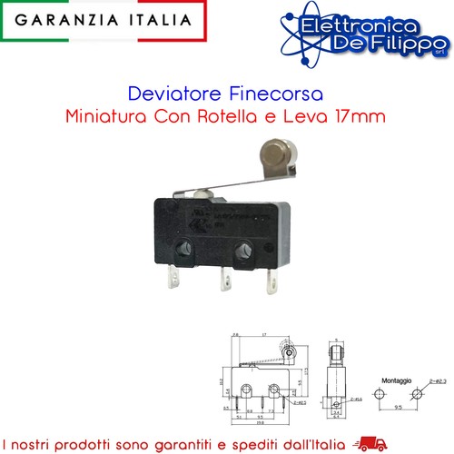 Deviatore finecorsa miniatura - deviatore,