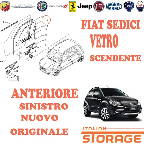 Fiat sedici vetro scendente - fiat,