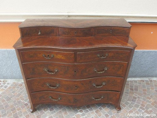 Cassettone lastronato noce - cassettone,