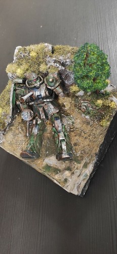 Diorama gundam zaku model - gundam,