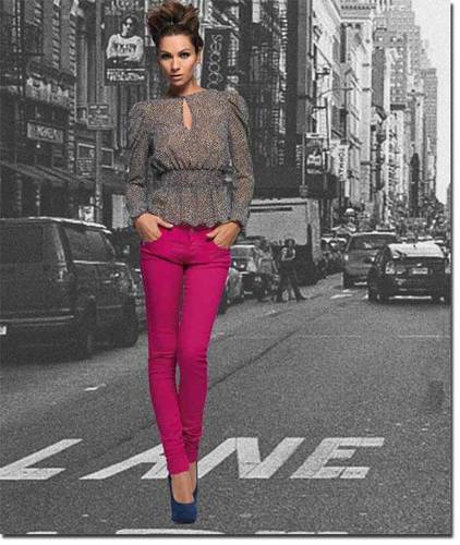 Denny rose jeans fucsia - rose, art