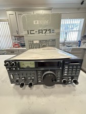 Ricevitore radiocomunicazioni Icom IC-R71A Ham testato, funzionante! Batteria Necessita Ram
