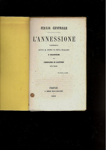 Risorgimento italia centrale - italia,
