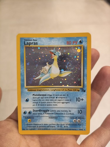 Lapras holo good exc fossil - lapras,