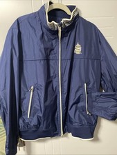 Giacca a vento bomber blu navy