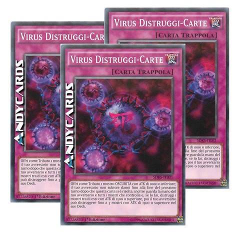 Virus distruggi carte - 3x,