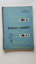 Moto Guzzi V 35 -V 50 1978 manuale officina originale TEDESCO werkstatt handbuch