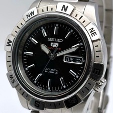 OROLOGIO SEIKO5 SPORT SUBACQUEO AUTOMATICO UOMO SCATOLA INCLUSA ACCIAIO NATURALE ORIGINALE