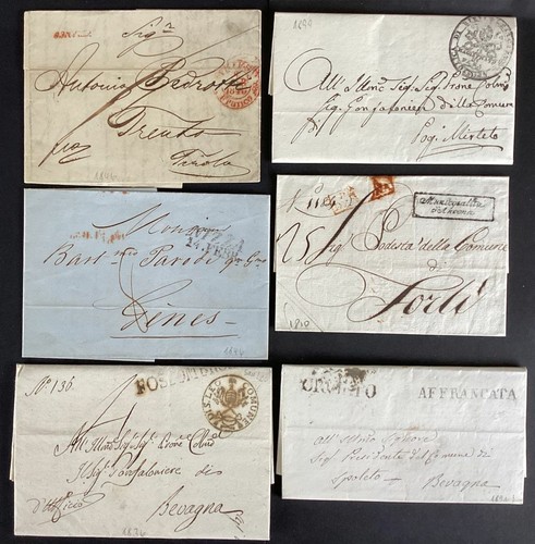 Italia prefilatelia 1800 - italia, 1800-1840