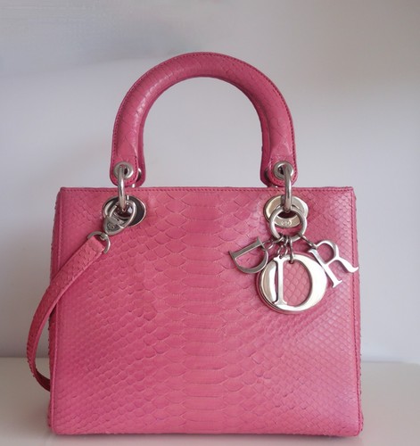 Borsa lady dior rosa pitone - borsa,