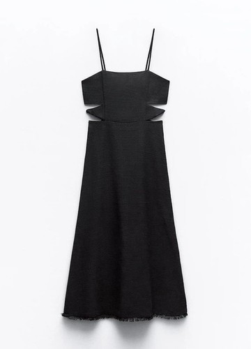 Abito midi zara nero con - abito,