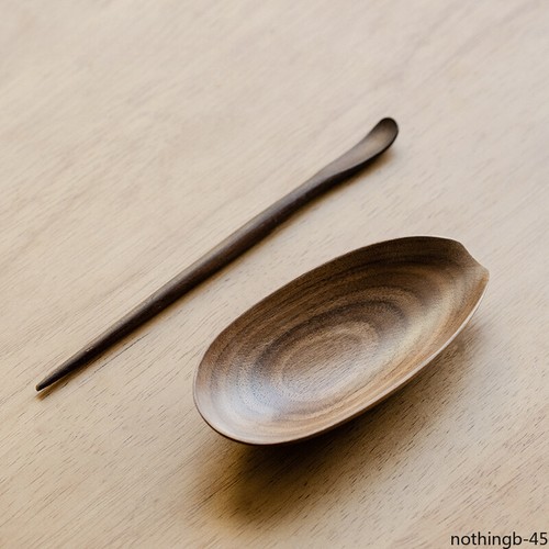 Zen vessel tea scoop - scoop, leaf
