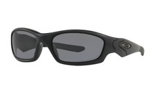 Occhiali da sole Oakley SI Straight Jacket POLARIZZATI 11-014 nero opaco con lenti grigie