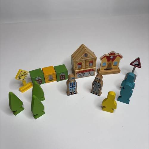 Set treno legno - treno, accessori