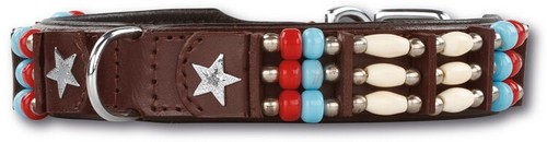 Collare pelle cheyenne star - collare,