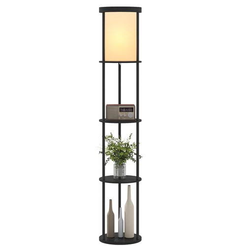 Homcom lampada terra led - da,