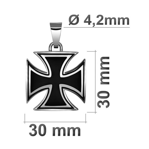 Pendente croce ferro - di,
