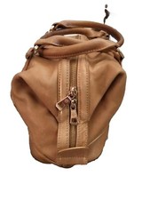 Borsa "Longchamp"  in morbida Vacchetta e Preziose Finiture Dorate