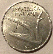 10 LIRE 1980 - REPUBBLICA ITALIANA - ITALIA - ITALY