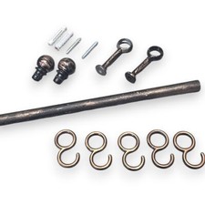 Asta Sottopensile Sotto Pensili Porta Mestoli Con 5 Ganci Cm 90 Ferro Batturo Ne